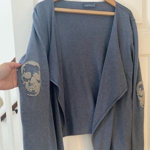Zadig & Voltaire sweater with skull elbow, size similar to M/L